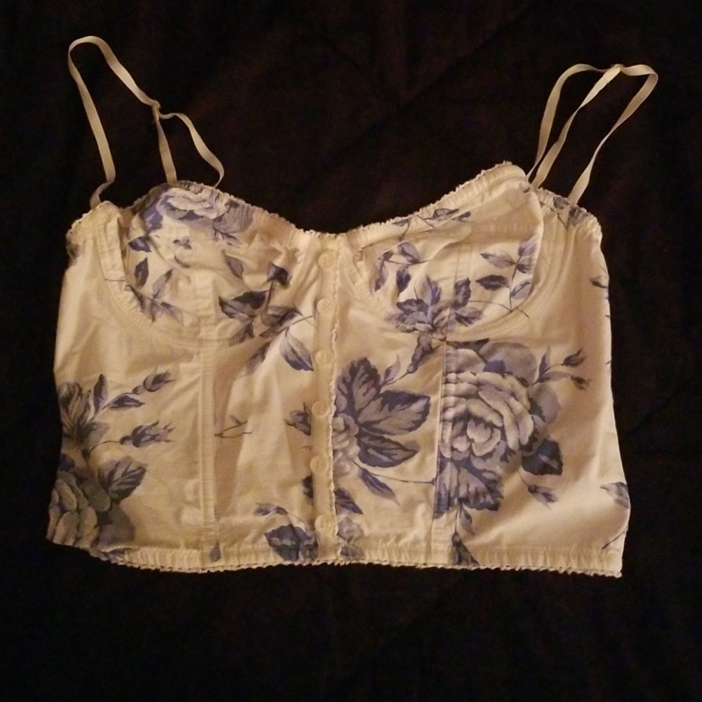 Blue Flower Corset
